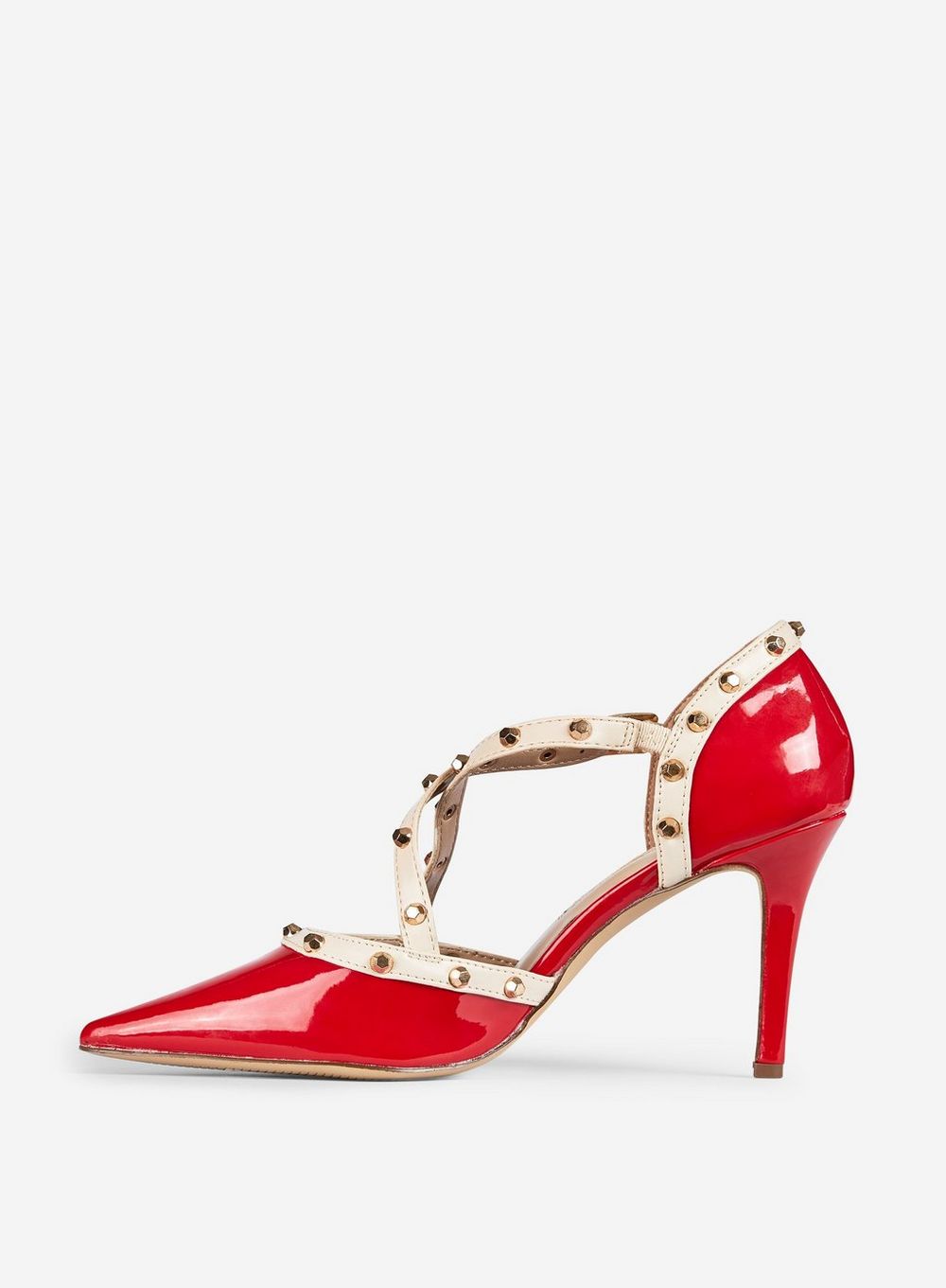 Red PU ‘Gemalina’ Court Shoes – ShoppnShip