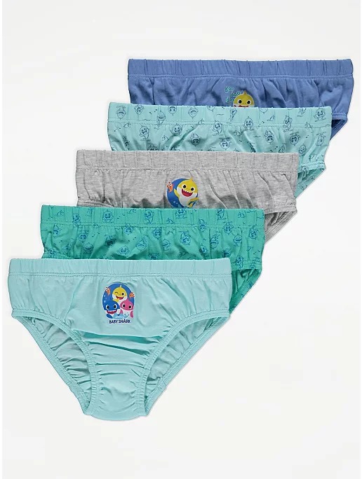 Baby Shark Briefs 5 Pack 1 1/2 – 2YRS – ShoppnShip